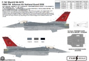 [사전 예약] FD72025 1/72 F-16CM Blk32  188th FW   Arkansas Air National Guard  2006