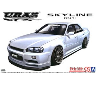 AOS05534 1/24 URAS ER34 Skyline TYPE-R '01(Nissan)