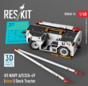 [사전 예약] RSK48-0014 1/48 US NAVY A/S32A-49 (short) Deck Tractor (3D Printed model kit) (1/48)
