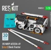 [사전 예약] RSK35-0001 1/35 US NAVY A/S32A-49 (short) Deck Tractor (3D Printed model kit) (1/35) Skif, Trumpeter, Meng, Dragon, Zvezda
