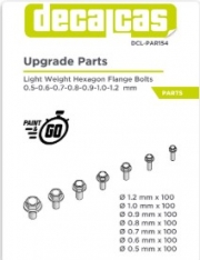 [사전 예약] DCL-PAR154 Fasteners: Light Weight Hexagonal flange bolt 0.5 - 1.2 mm (100+100+100+100+100+100+100 units/each)