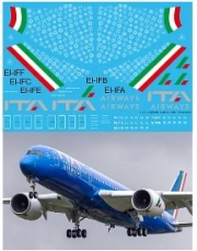 [사전 예약] TBD945 1/144 ITA Airways Water Decals for Airbus A350 900 TB Decal TBD945