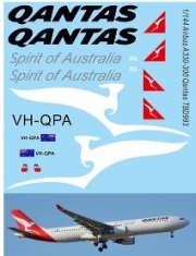 [사전 예약] TBD993 1/144 Water Decals for Airbus A330-300 Qantas  Decal TBD993