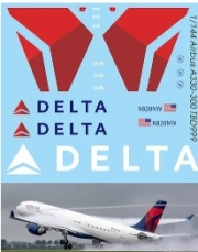 [사전 예약] TBD999 1/144 Water Decals for Airbus A330-300 Delta Airlines TB Decal TBD999