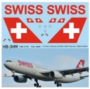 [사전 예약] TBD1003 1/144 Water Decals For Airbus A330-300 Swiss Airlines TBD1003