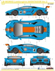[사전 예약] SK24205 1/24 LB-WORKS Lamborghini AVENTADOR Ver.2 Gulf