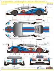 [사전 예약] SK24206 1/24 LB-WORKS Lamborghini AVENTADOR Ver.2 Martini
