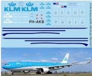 [사전 예약] TBD1007 1/144 Water Decals For Airbus A330-300 KLM  Royal Dutch Airlines Decal TBD1007