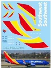 [사전 예약] TBD778 1/144 Decals X Boeing 737 800 Southwest Airlines Livery TB Decal TBD778