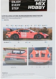 [사전 예약] MX05-076-2 1/24 Porsche 911 GT3RS Nürburgring RINGTAXI (B)
