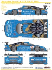 [사전 예약] SK24139 1/24 Mercedes Benz CLK GTR FIA GT 1998 Team Persson Motorsport