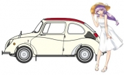 [사전 예약-6월] HSGSP648 1/24 Subaru 360 Deluxe Claire Frost w/Figure