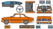 [사전 예약-6월] HSGSP649 1/24 Isuzu Bellett 1600GTR Early Model (1969) Detail Up Version