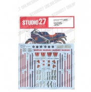 [사전 예약] ST27-DC1234 1/12 RG400Γ "Walter Wolf" Late Ver. for Hasegawa STUDIO27 【Original Decals】