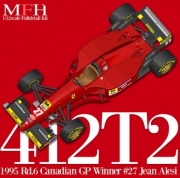 [2차 생산 예약 가능] K852 1/12 Ferrari 412T2 1995 Canada GP Alesi / Berger