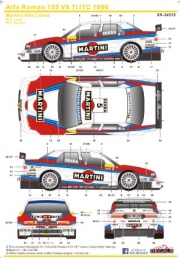 SK24215 1/24 Alfa Romeo 155 V6 Ti  ITC 1996 Martini Alfa Corse