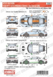 ST27-DC1256 1/24 911 GT3 RS (992) Dress Up Decal [B] for TAMIYA