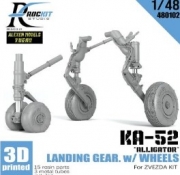 [사전 예약] 480102 1/48 ka-52 landing gear with weighted wheels（for ZVEZDA)
