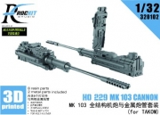 [사전 예약] 320102 1/32 Ho 229 （for Takom ） ho 229 mk103 cannon with metal barrels