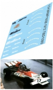 [사전 예약] TBD1080 1/24 Decals for BRM P160B 1972 Decal TBD1080
