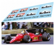 [사전 예약] TBD1061 1/24 Decals for Ferrari 126 C4 1984 Decal TBD1061