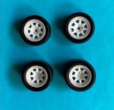 [사전 예약] REJSP929 1/24 Wheels + tires – Minilite / 4 pcs / for R5 Turbo 1/24 for Tamiya kit