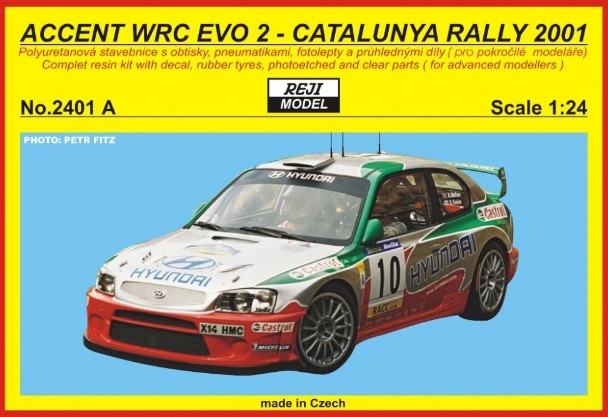 [사전 예약] REJ2401A Kit – Hyundai Accent WRC EVO 2 Catalunya rally 2001 1/24