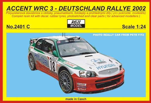 [사전 예약] REJ2401C Kit – Hyundai Accent WRC EVO 3 Rallye Deutschland 2002 1/24