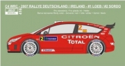 [사전 예약] REJ0416 1/24 Decal – Citroen C4 WRC - Deutschland / Ireland 2007 - #1 Loeb / #2 Sordo 1/24 for Heller kit