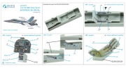 [사전 예약] QD72076 1/72  F/A-18A/C early 3D-Printed & coloured Interior on decal paper (Academy)