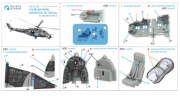 [사전 예약] QD+72185 1/72  Mi-24V NATO 3D-Printed & coloured Interior on decal paper (Hobby Boss/ARK Models) (with 3D-printed resin parts)