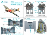[사전 예약] QD72216 1/72  P-40N Warhawk 3D-Printed & coloured Interior on decal paper (Special Hobby)