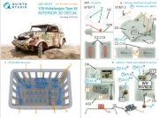[사전 예약] QD+35151 1/35  Kubelwagen Type 82 3D-Printed & coloured Interior on decal paper (Meng VS-016) (with 3D-printed resin parts)