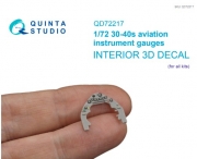 [사전 예약] QD72217 1/72  1930-1940s aviation instrument gaugies (for all kits)