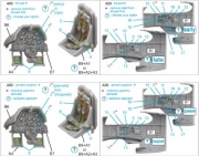 [사전 예약] QD72219 1/72  P-51B/P-51C Mustang 3D-Printed & coloured Interior on decal paper (Arma Hobby)