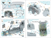 [사전 예약] QD+35153 1/35  AH-1W 3D-Printed & coloured Interior on decal paper (Trumpeter) (with 3D-printed resin parts)