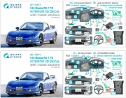 [사전 예약] QD+24013 1/24  Mazda RX-7 FD 3D-Printed & coloured Interior on decal paper (Fujimi) (with metal sticker parts)