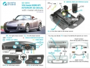 [사전 예약] QD+24014 1/24  Honda S2000 AP1 3D-Printed & coloured Interior on decal paper (Tamiya) (with metal sticker parts)