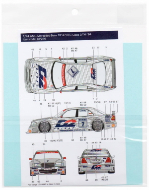 [사전 예약] DP236 1/24 AMG M. Benz D2 #7/8 C-Class DTM '94