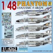 [사전 예약] DXM51-4262 1/48 USN/USMC F-4B/J/N Phantom Collection 5