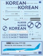 [사전 예약] 44S-777-98 1/144 Korean Air 2025 Scheme 777-300ERs