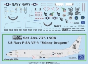 [사전 예약] 44-737-150B 1/144 US Navy VP-4 “Skinny Dragons” P-8As Poseidons