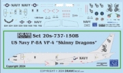 [사전 예약] 20-737-150B 1/200 US Navy VP-4 “Skinny Dragons” P-8As Poseidons