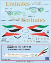 [사전 예약] 44-A340-21 1/144 Emirates A340-300s