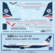 [사전 예약] 44-767-80 1/144 British Airways “Landor” 767-300ERs