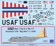 [사전 예약] 72-C130-17 1/72 Arkansas ANG “Big Bird” C-130H
