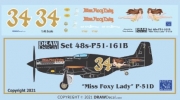 [사전 예약] 48-P51-161B 1/48 Miss Foxy Lady Black P-51D