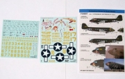 [사전 예약] 48-018 Decals 1/48 Douglas C-47 Skytrain/Dakota  "Pin-Up Nose Art and Stencils" Part # 2 Monogram, Revell, Trumpeter kits.