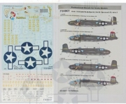 [사전 예약] 48-043 Decals 1/48 North American B-25G/H/J Mitchell (Late)  "Pin-Up Nose Art and Stencils" Part # 3 Academy, Accurate Miniatures, Hasegawa, Monogram, Pro Modeler, Revell kits