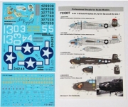 [사전 예약] 48-044 Decals 1/48 North American B-25G/H/J Mitchell (Late)  "Pin-Up Nose Art and Stencils" Part # 4 Academy, Accurate Miniatures, Hasegawa, Monogram, Pro Modeler, Revell kits